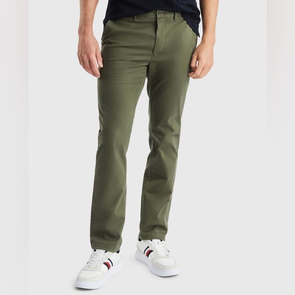TOMMY HILFIGER TOMMY EXCLUSIVE 1985 COLLECTION DENTON FITTED CHINOS